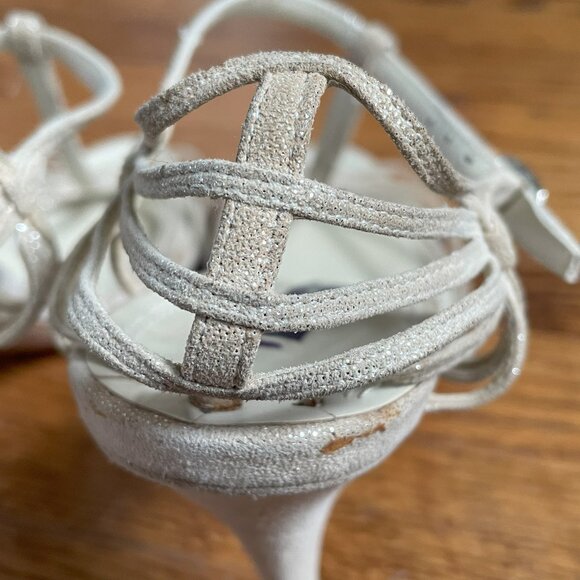 Ralph Lauren Purple Label Gold Suede Strappy Sandals, US 9 - Picture 15 of 16